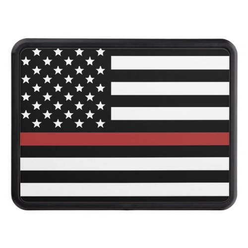 Thin Red Line USA Flag Firefighter Fire Department Hitch Cover