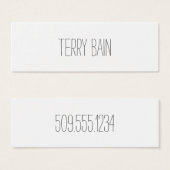 Thin Simple Minimal Center Front and Back (Front & Back)