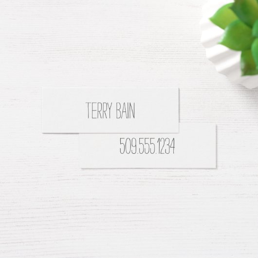 Thin Simple Minimal Center Front and Back (Desk)