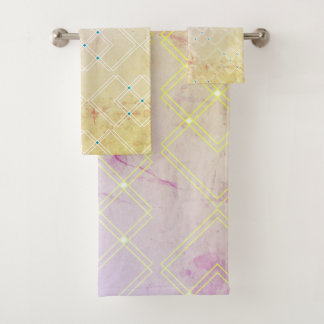 Thin Squares Bath Towel Set