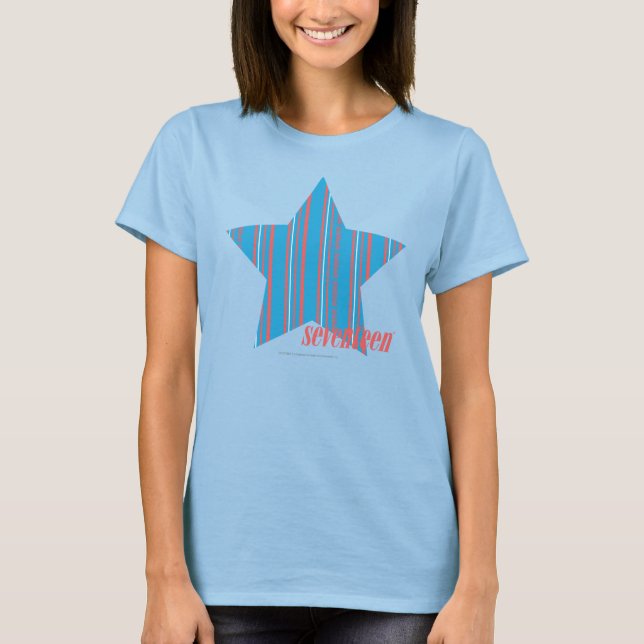 Thin Stripes Aqua 2 T-Shirt (Front)