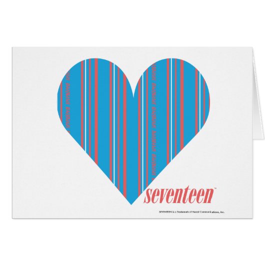 Thin Stripes Aqua 3 Cards (Front Horizontal)