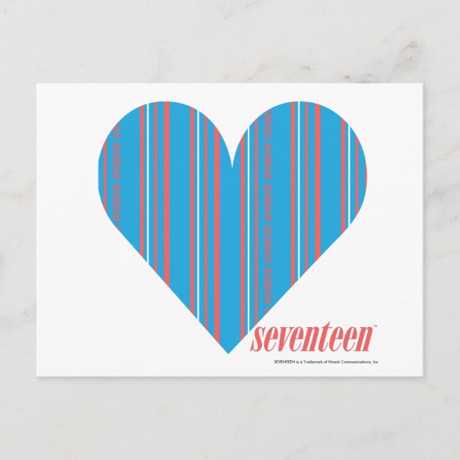 Thin Stripes Aqua 3 Postcard (Front)