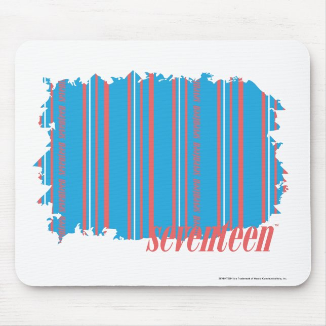 Thin Stripes Aqua 4 Mouse Pad (Front)