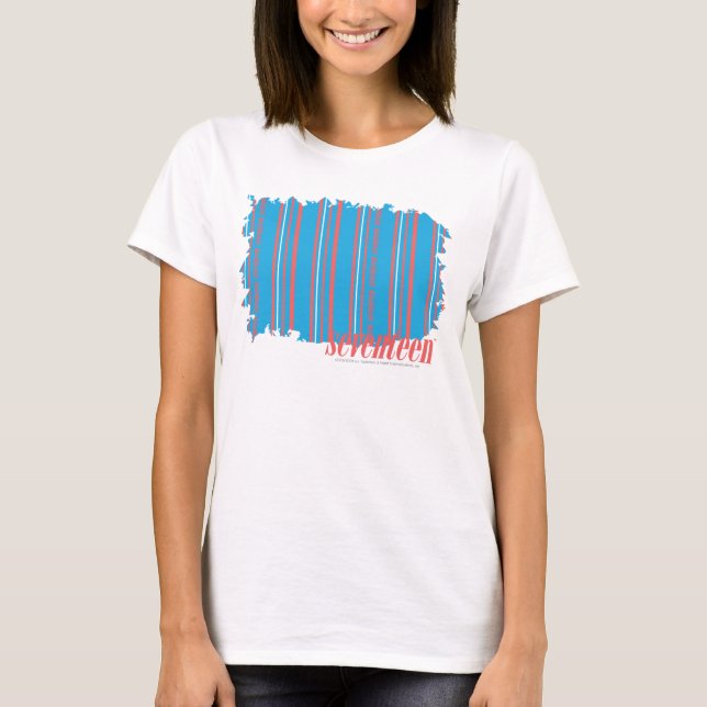 Thin Stripes Aqua 4 T-Shirt (Front)