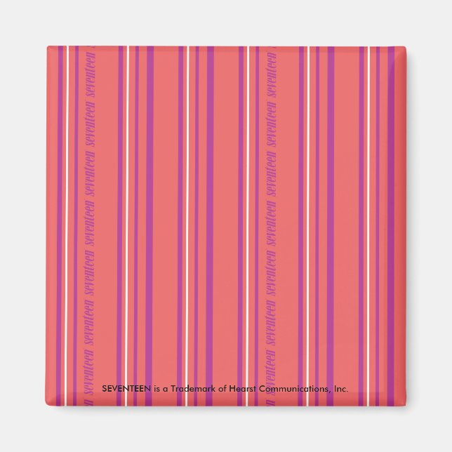 Thin Stripes LtPink Magnet (Front)