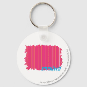 Thin Stripes Magenta 2 Keychain