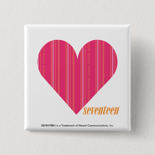 Thin Stripes Magenta 4 Pinback Button (Front)