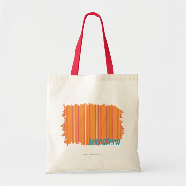 Thin Stripes Orange 2 Tote Bag (Front)