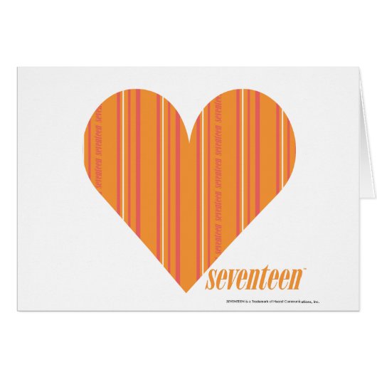 Thin Stripes Orange 3 Cards (Front Horizontal)