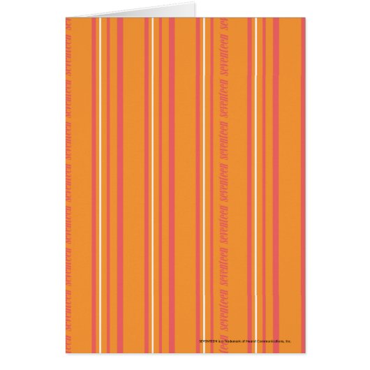 Thin Stripes Orange Cards (Front)