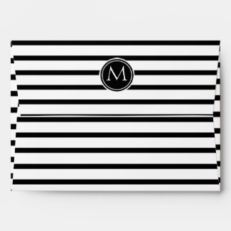 Thin Stripes Pattern and Monogram