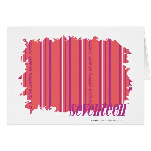 Thin Stripes Pink 2 Cards (Front Horizontal)