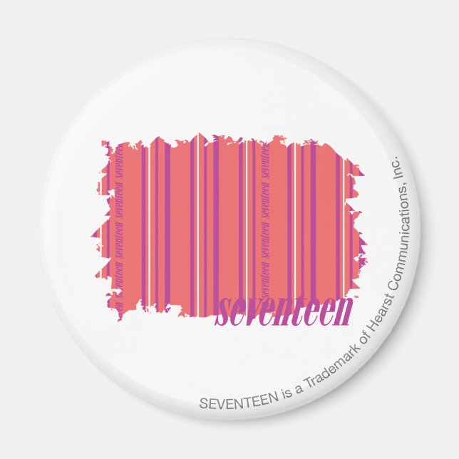Thin Stripes Pink 2 Magnet (Front)