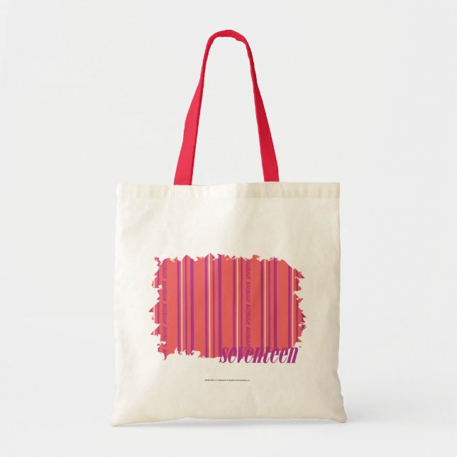 Thin Stripes Pink 2 Tote Bag (Front)