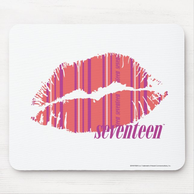 Thin Stripes Pink Mouse Pad (Front)