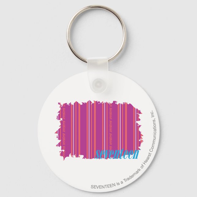 Thin Stripes Purple 2 Keychain (Front)
