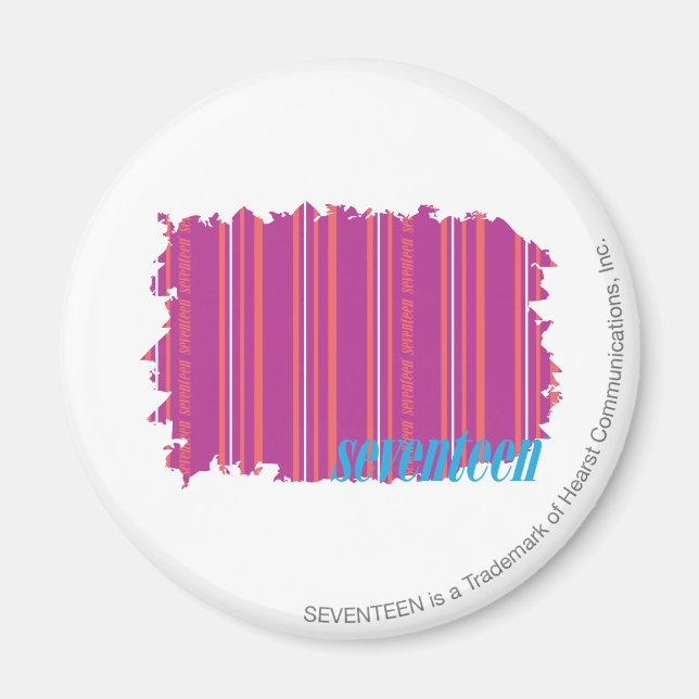 Thin Stripes Purple 2 Magnet (Front)