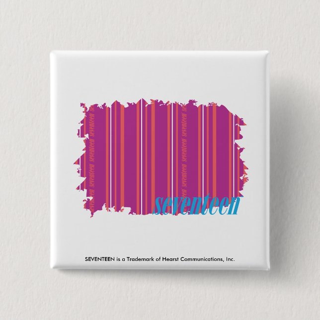 Thin Stripes Purple 2 Pinback Button (Front)