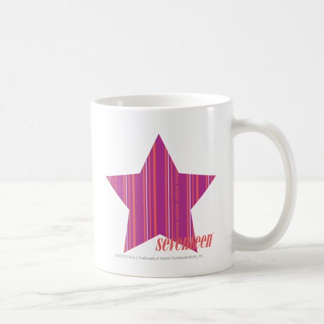 Thin Stripes Purple 3 Coffee Mug (Right)