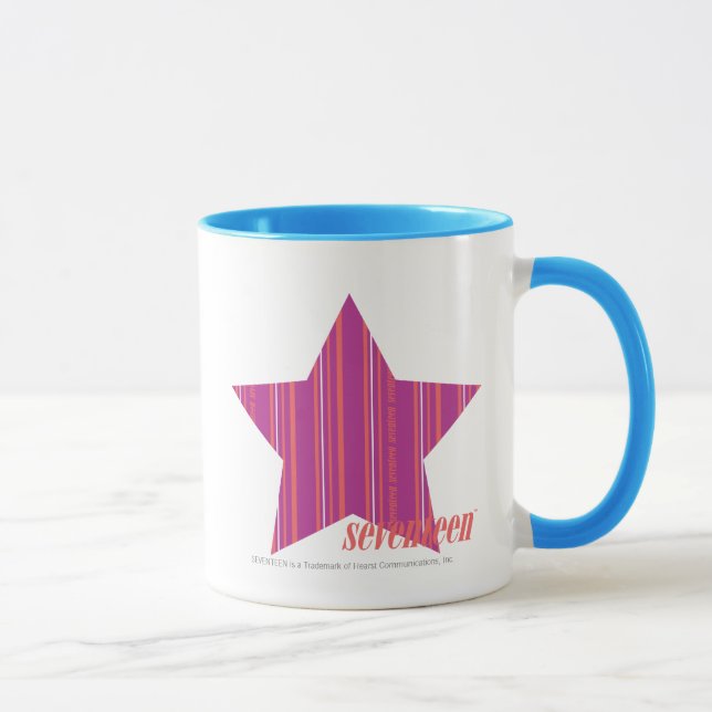 Thin Stripes Purple 3 Mug (Right)