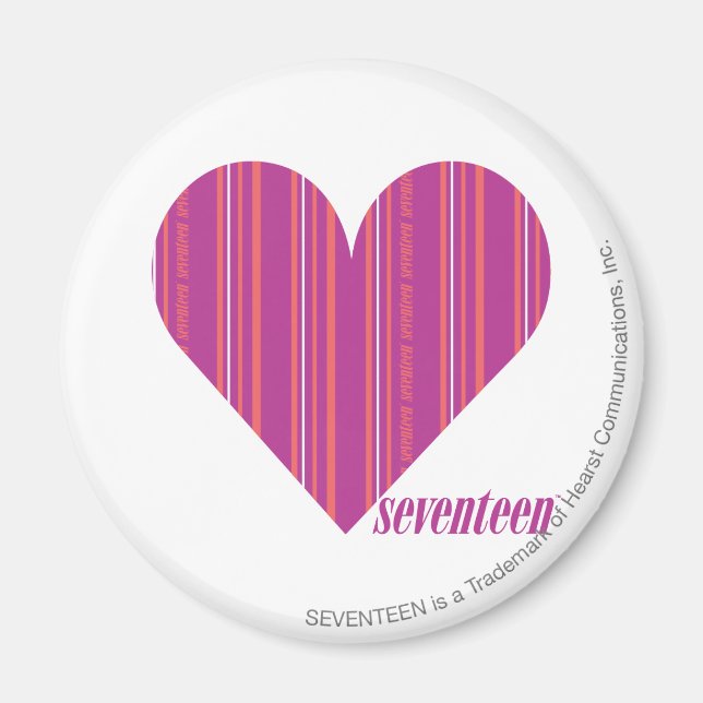 Thin Stripes Purple 4 Magnet (Front)