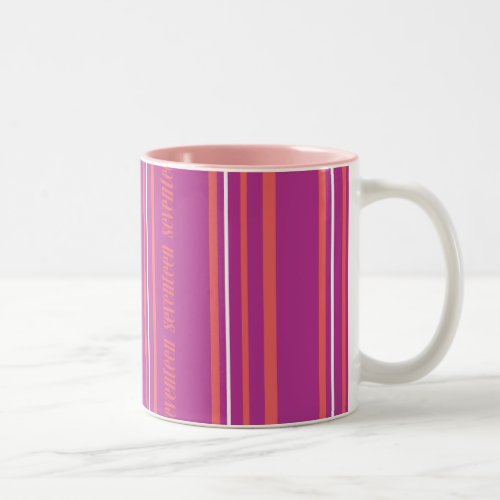 Thin Stripes Purple Two_Tone Coffee Mug