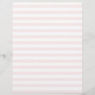 Thin Stripes - White and Pale Pink