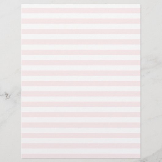 Thin Stripes - White and Pale Pink (Front)