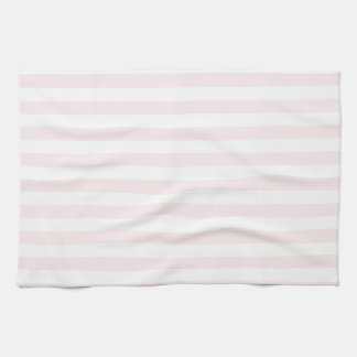 Thin Stripes - White and Pale Pink Kitchen Towel