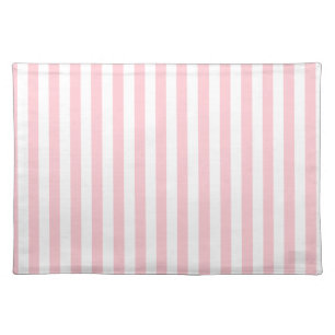 Thin Stripes - White and Pink Placemat