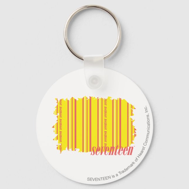Thin Stripes Yellow 2 Keychain (Front)
