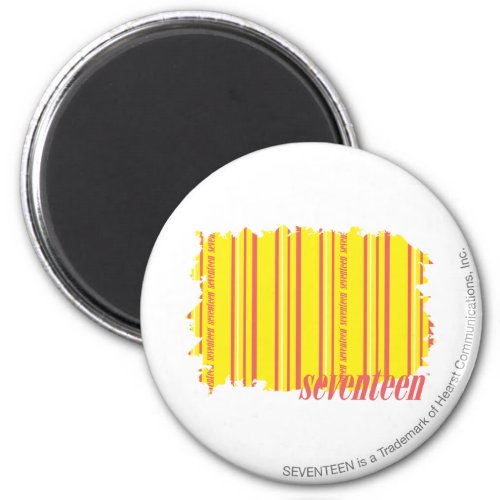 Thin Stripes Yellow 2 Magnet