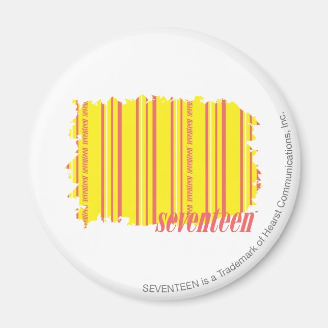 Thin Stripes Yellow 2 Magnet (Front)