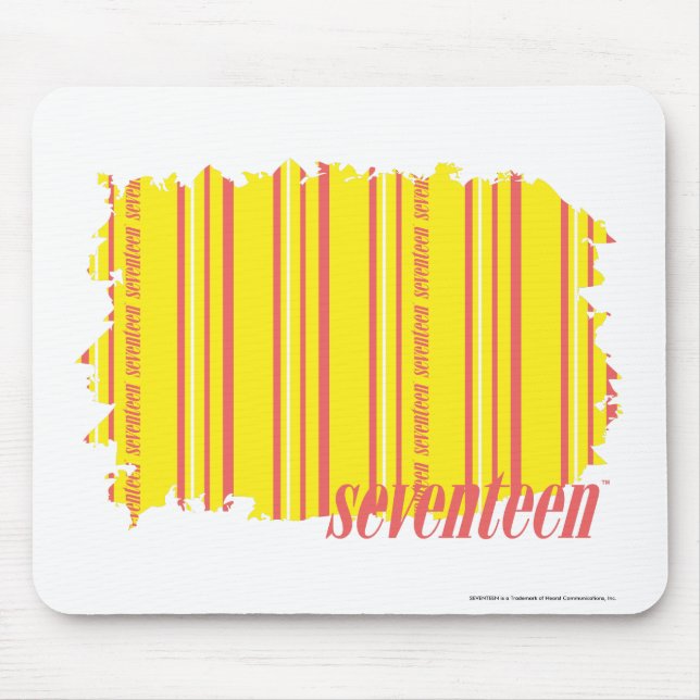 Thin Stripes Yellow 2 Mouse Pad (Front)