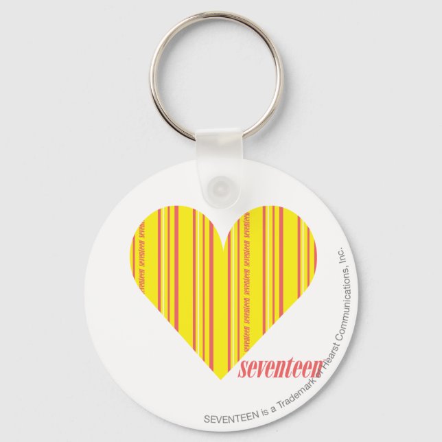 Thin Stripes Yellow 3 Keychain (Front)
