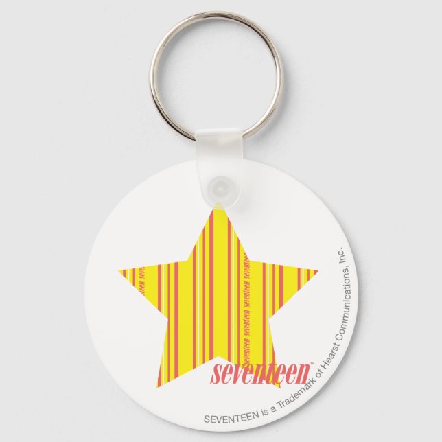Thin Stripes Yellow 4 Keychain (Front)