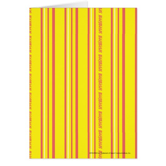 Thin Stripes Yellow Cards (Front)