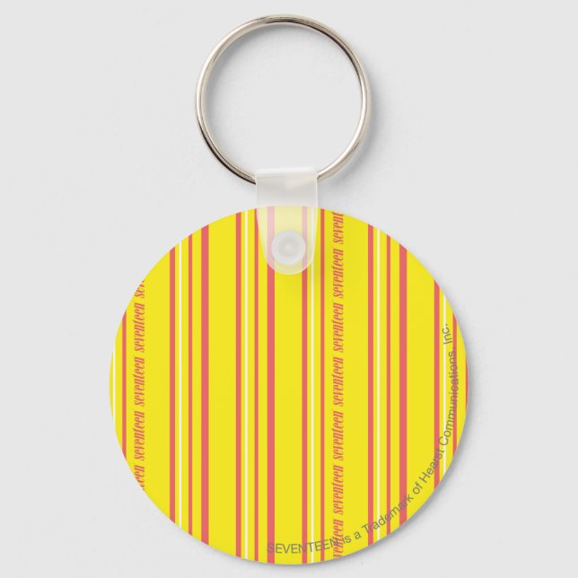Thin Stripes Yellow Keychain (Front)