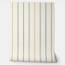 Thin Vertical Stripe Pattern Boho Neutral Earthy