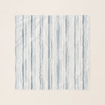 Thin Watercolor Stripes, Slate Blue, Gray on White Scarf<br><div class="desc">This chiffon scarf features thin watercolor stripes in shades of slate blue and gray on white for a contemporary modern look.</div>