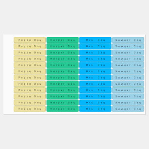 Thin Waterproof Name Labels