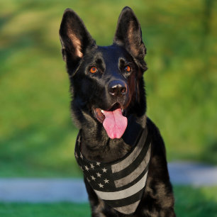 Thin White Line American Flag Dog Bandana Pet Bandana Collar
