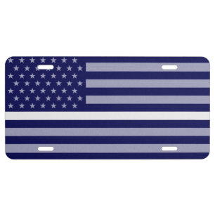 Thin White Line Doc/Nurse/EMS Flag License Plate