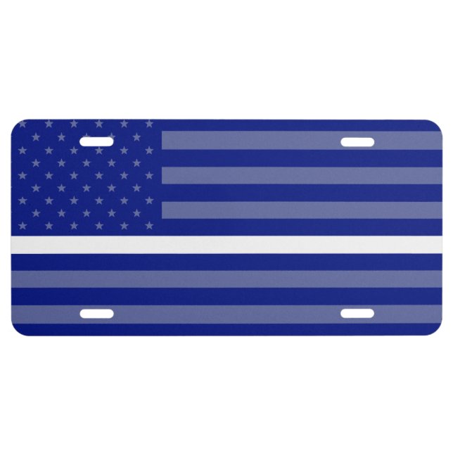 Thin White Line Doc/Nurse/EMS License Plate (Front)