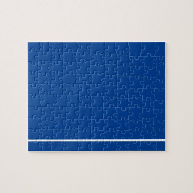Thin White Line Frustrating Blue Joke Jigsaw Puzzle (Horizontal)