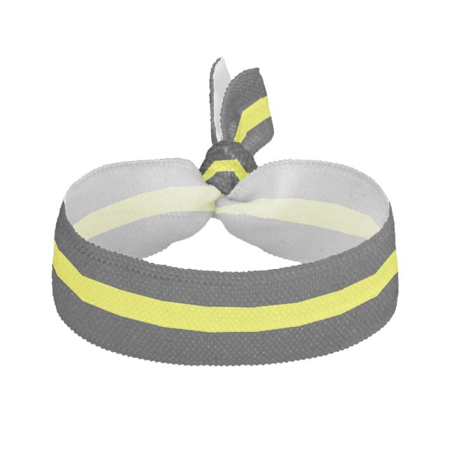 Thin Yellow Line Dispatcher Elastic Hair Tie (Front)