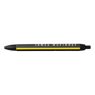 Thin Yellow Line Dispatcher Monogram Pen