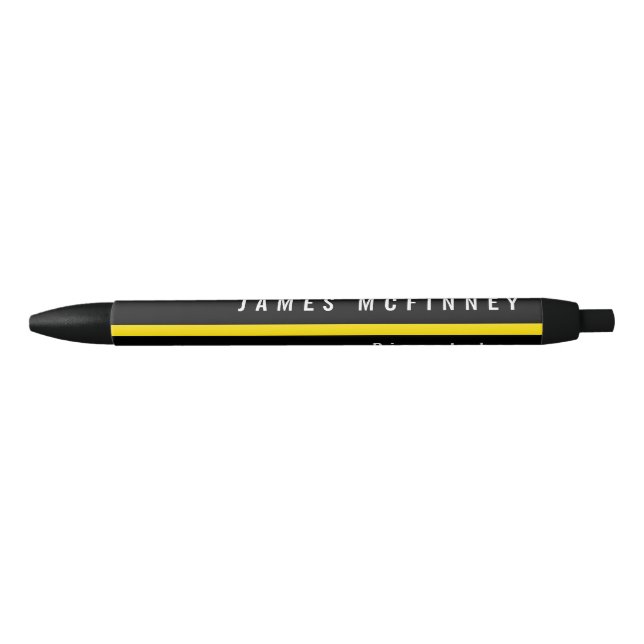Thin Yellow Line Dispatcher Monogram Pen (Front)