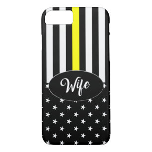 Thin Yellow Line Dispatcher Wife iPhone 8/7 Case